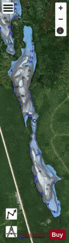 Middle Stetham Lake depth contour Map - i-Boating App - Satellite