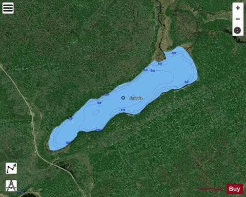 Jinx Lake depth contour Map - i-Boating App - Satellite