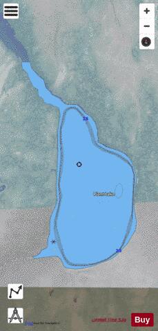 Plant Lake depth contour Map - i-Boating App - Satellite