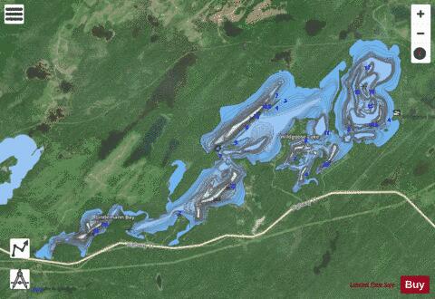 Wildgoose Lake depth contour Map - i-Boating App - Satellite