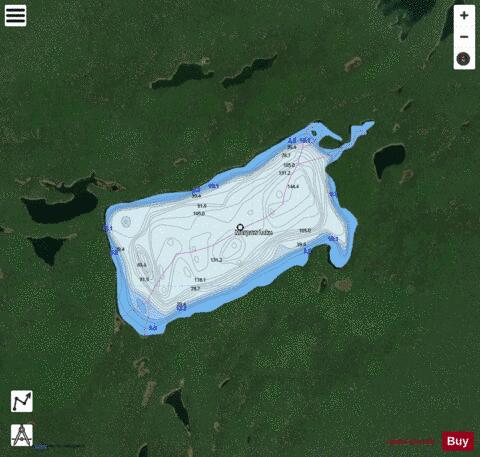 Merpaw Lake depth contour Map - i-Boating App - Satellite