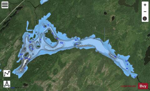 Kawakanika Lake depth contour Map - i-Boating App - Satellite