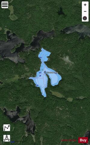 Gratton Lake depth contour Map - i-Boating App - Satellite