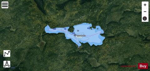 Lynx Lake depth contour Map - i-Boating App - Satellite