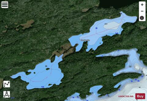Conk Lake depth contour Map - i-Boating App - Satellite