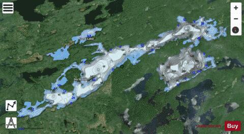 Jean Lake depth contour Map - i-Boating App - Satellite