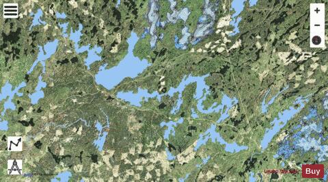 Dovetail Lake depth contour Map - i-Boating App - Satellite