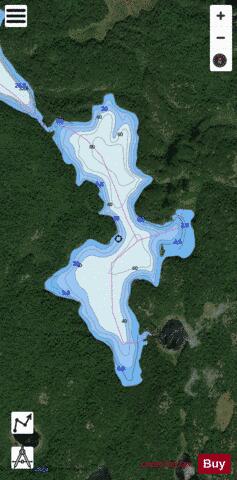 Pond Lake depth contour Map - i-Boating App - Satellite