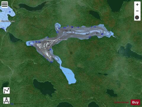 Bijou Lake depth contour Map - i-Boating App - Satellite