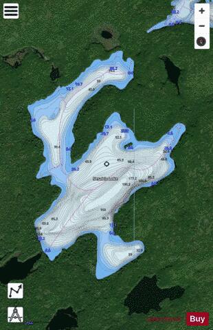 Sesabic Lake depth contour Map - i-Boating App - Satellite