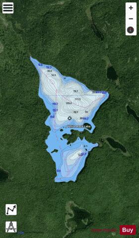 White Rock Lake depth contour Map - i-Boating App - Satellite