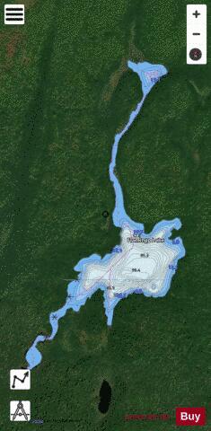 Flamingo Lake depth contour Map - i-Boating App - Satellite
