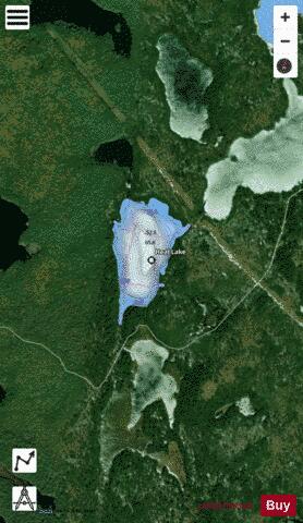 Heal Lake depth contour Map - i-Boating App - Satellite