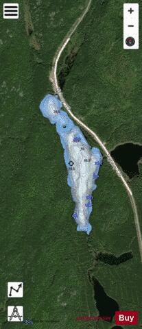 Gaunt Lake 12 depth contour Map - i-Boating App - Satellite