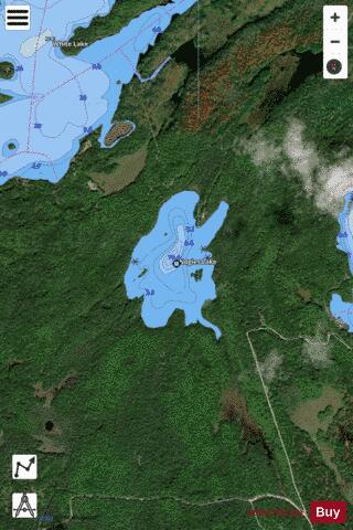 Nogies Lake depth contour Map - i-Boating App - Satellite
