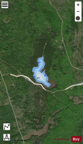 Lanes Lake depth contour Map - i-Boating App - Satellite