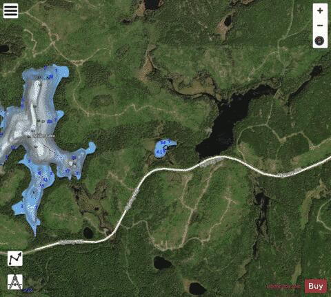 Leroy Lake depth contour Map - i-Boating App - Satellite