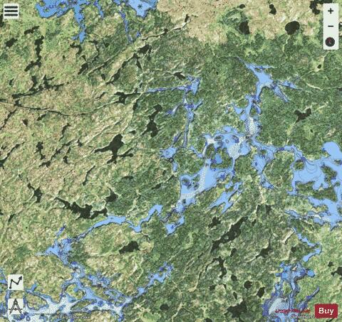 Berens River depth contour Map - i-Boating App - Satellite