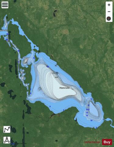 Pierre Lake depth contour Map - i-Boating App - Satellite
