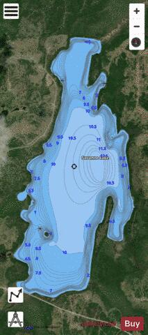 Savanne Lake depth contour Map - i-Boating App - Satellite