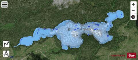 Blair Lake depth contour Map - i-Boating App - Satellite