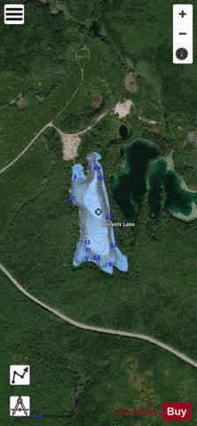 Beckett Lake / Barbara Lake depth contour Map - i-Boating App - Satellite