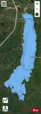 Big Sawbill Lake depth contour Map - i-Boating App - Satellite