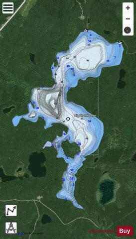 Big Skunk Lake depth contour Map - i-Boating App - Satellite