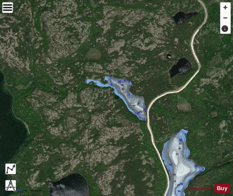Bill Lake Beaver Dam depth contour Map - i-Boating App - Satellite