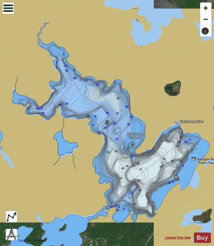 Blackstone Harbor depth contour Map - i-Boating App - Satellite
