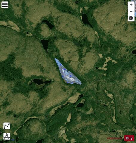 Bronson Lake Mcclure depth contour Map - i-Boating App - Satellite