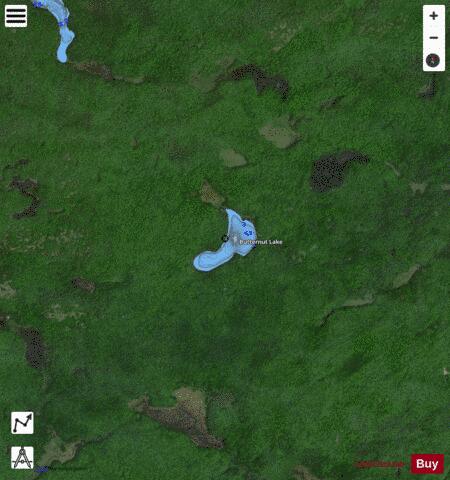 Butternut Lake depth contour Map - i-Boating App - Satellite