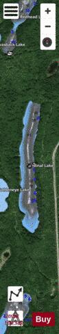 Cardinal Lake depth contour Map - i-Boating App - Satellite