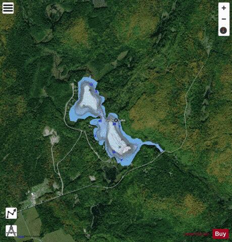 Cardwell Lake depth contour Map - i-Boating App - Satellite