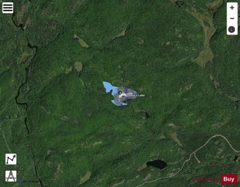 Caya Lake, Sudbury depth contour Map - i-Boating App - Satellite