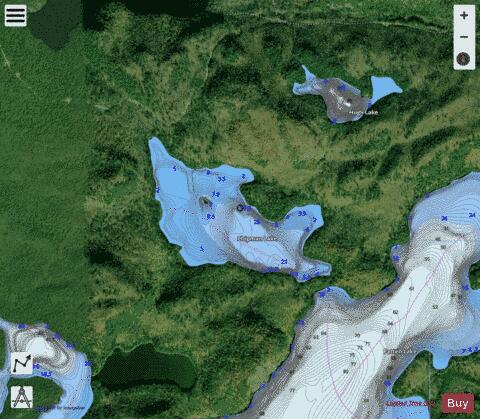 Chipman Lake depth contour Map - i-Boating App - Satellite