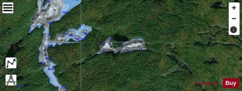 Chouinard Lake depth contour Map - i-Boating App - Satellite