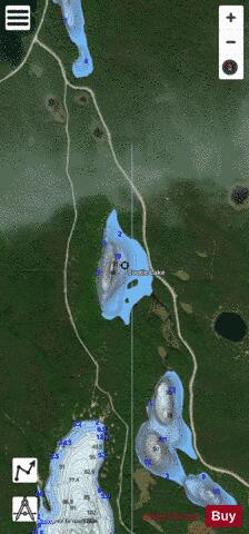 Cootie Lake depth contour Map - i-Boating App - Satellite