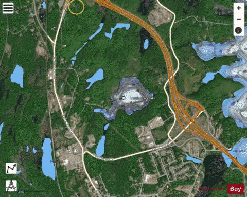 Darlington S Lake depth contour Map - i-Boating App - Satellite