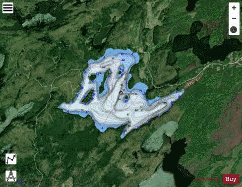 Draper Lake depth contour Map - i-Boating App - Satellite