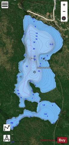 Duchabani Lake depth contour Map - i-Boating App - Satellite