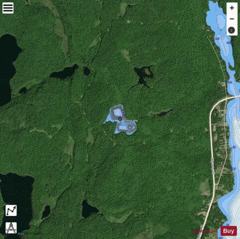 Eiler Lake depth contour Map - i-Boating App - Satellite