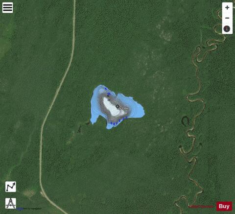 Eric Lake / Terrace Bay depth contour Map - i-Boating App - Satellite