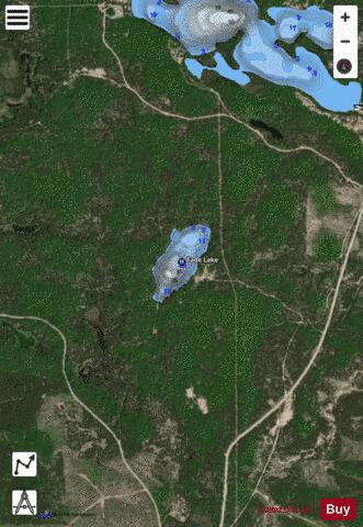 Fade Lake depth contour Map - i-Boating App - Satellite