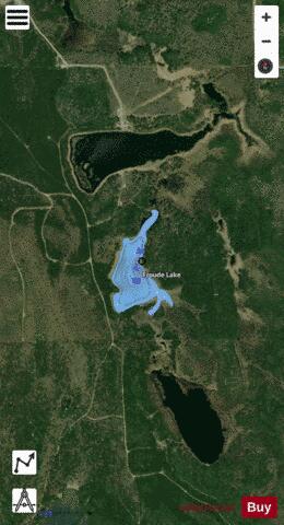 Froude Lake depth contour Map - i-Boating App - Satellite