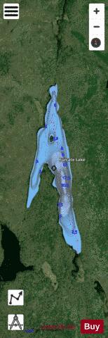 Furcate Lake / Fork Lake #96 depth contour Map - i-Boating App - Satellite