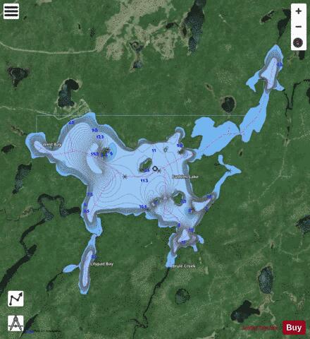 Fushimi Lake depth contour Map - i-Boating App - Satellite