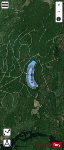 Green Lake / McHale Lake depth contour Map - i-Boating App - Satellite