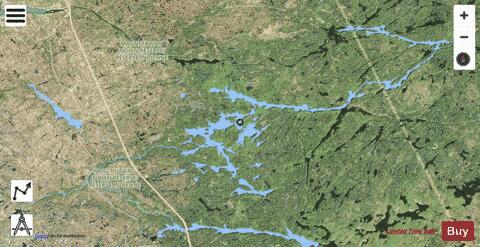 Harris Lake depth contour Map - i-Boating App - Satellite