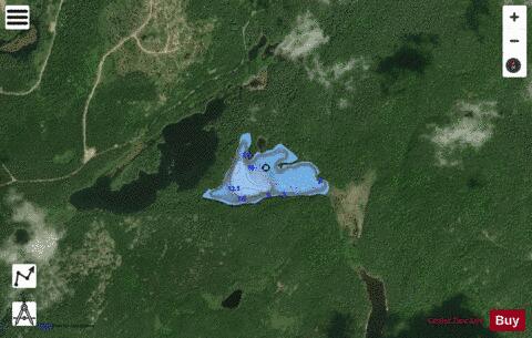 Jerrards Lake Vasiloff depth contour Map - i-Boating App - Satellite